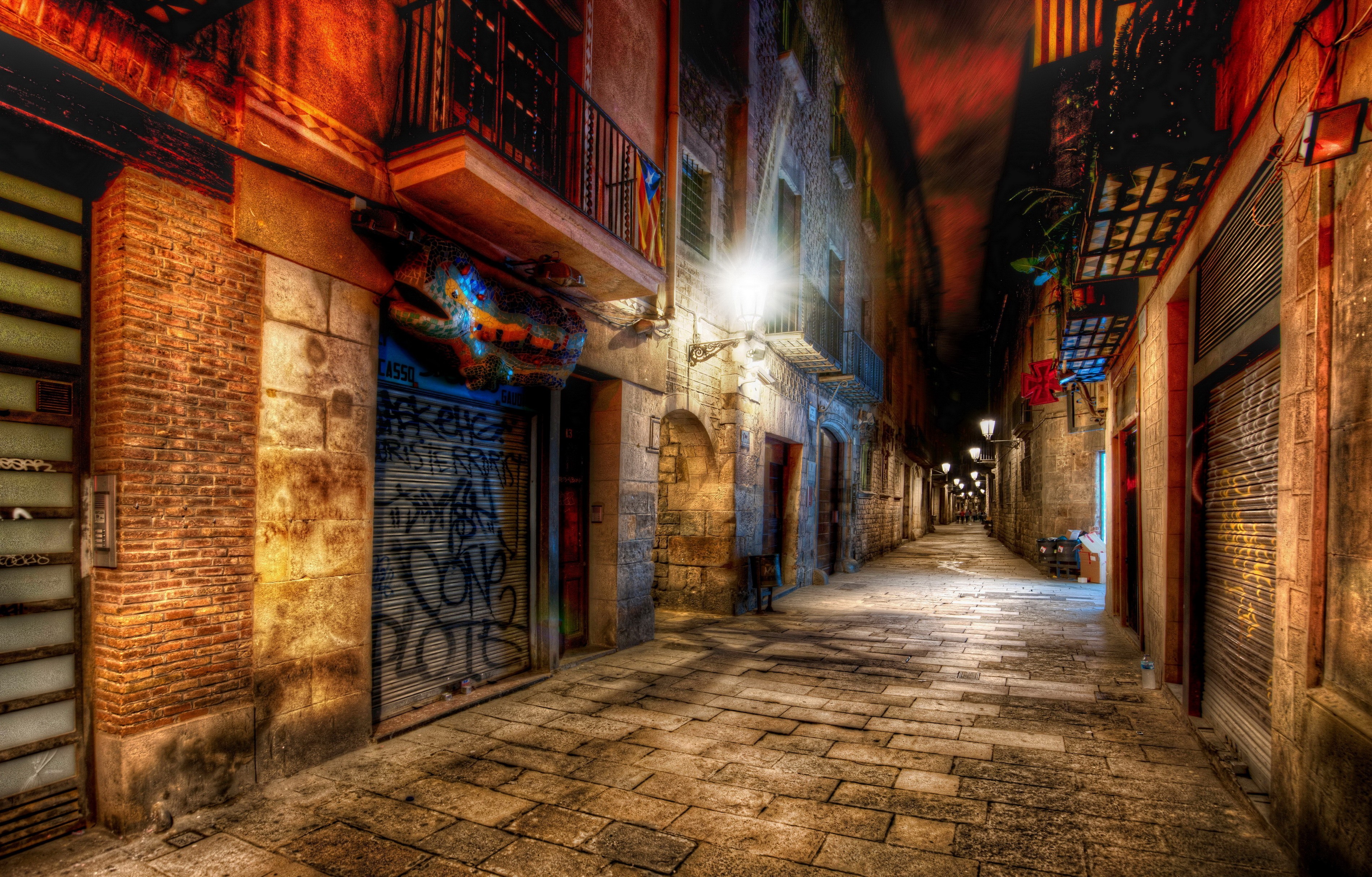 Download HDR Street Spain Man Made Barcelona HD Wallpaper by Trey Ratcliff