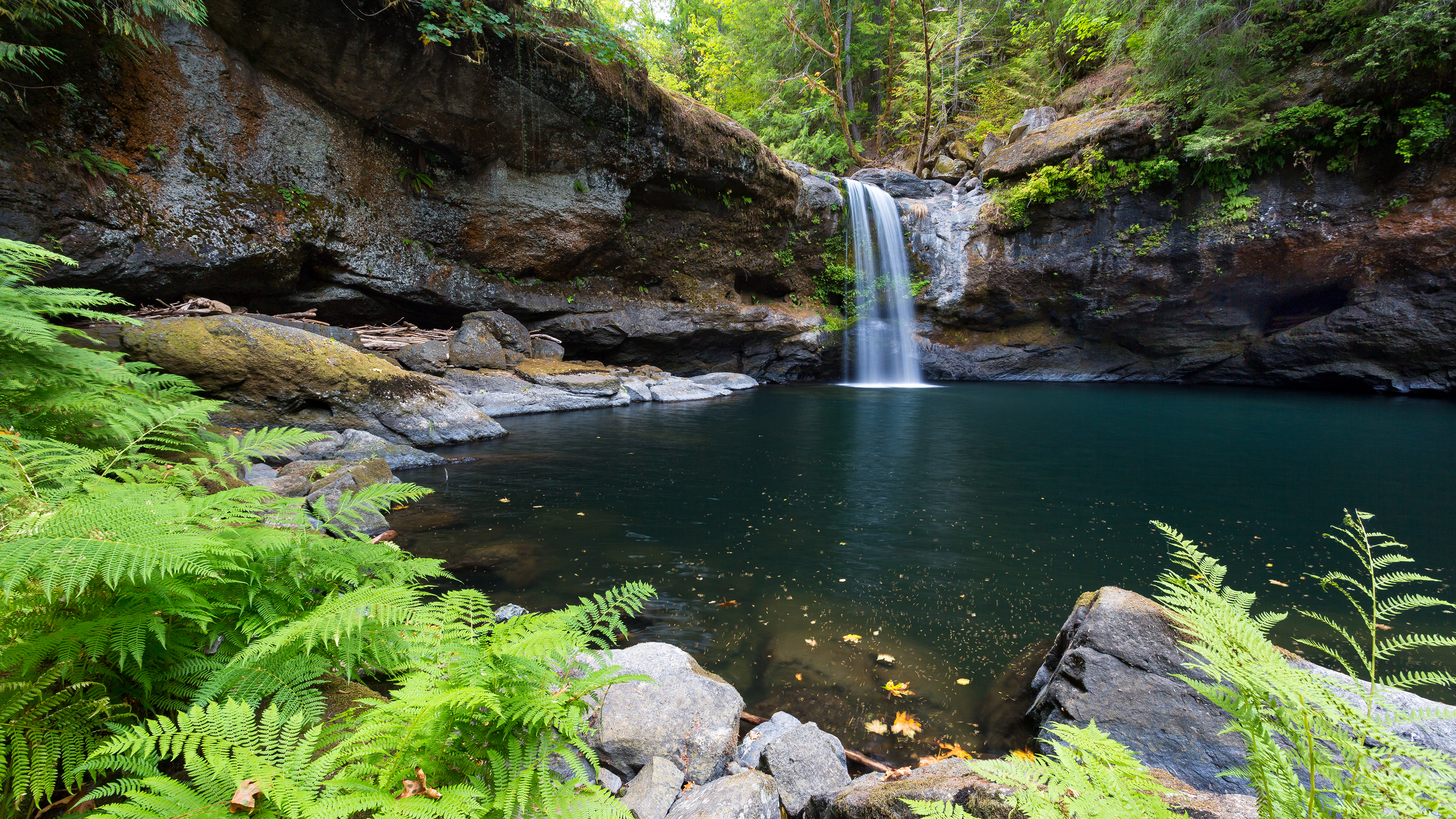 Waterfall 4k Ultra HD Wallpaper Background Image 3840x2160