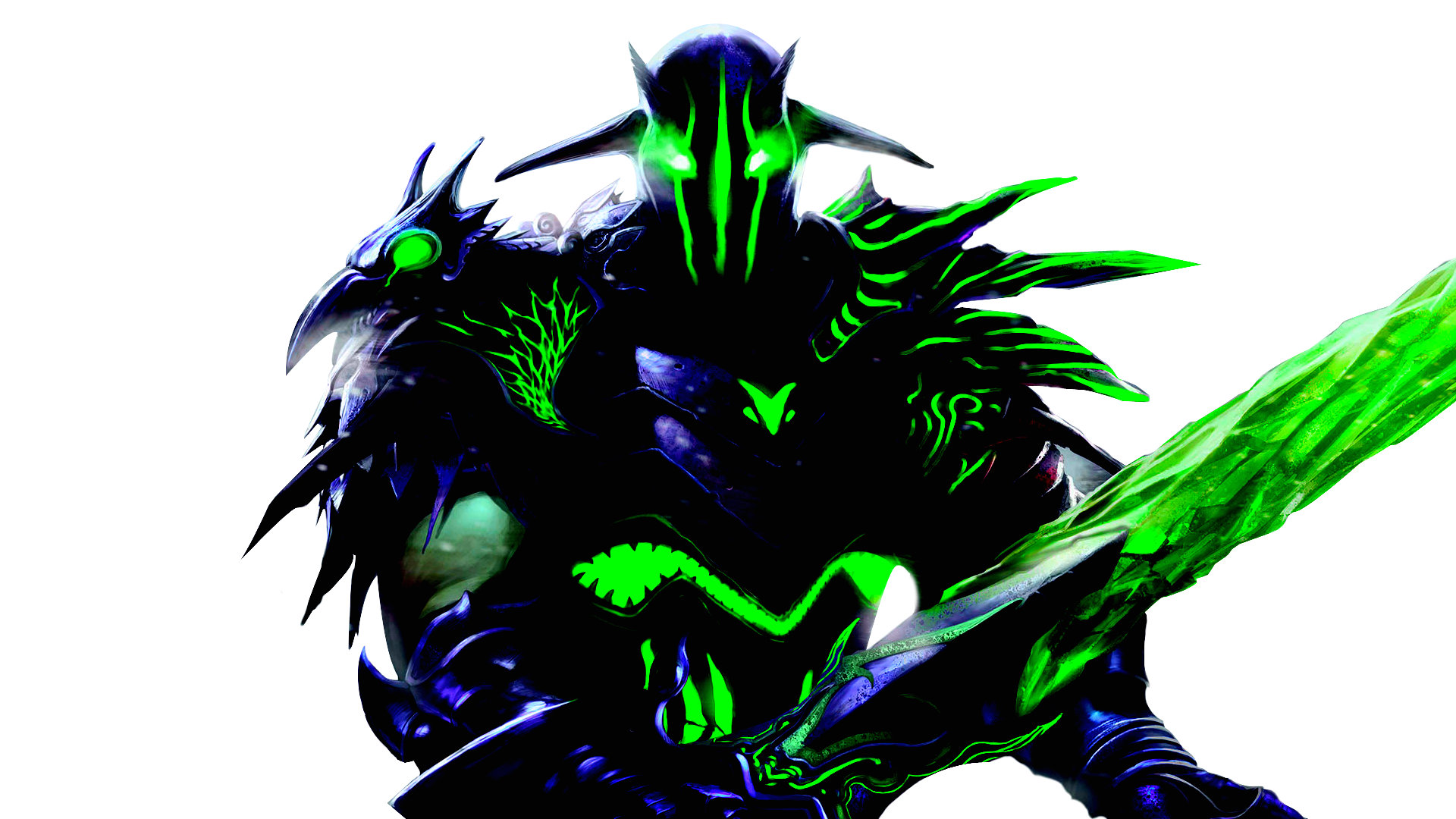 Scary Green Demon HD Wallpaper Background Image