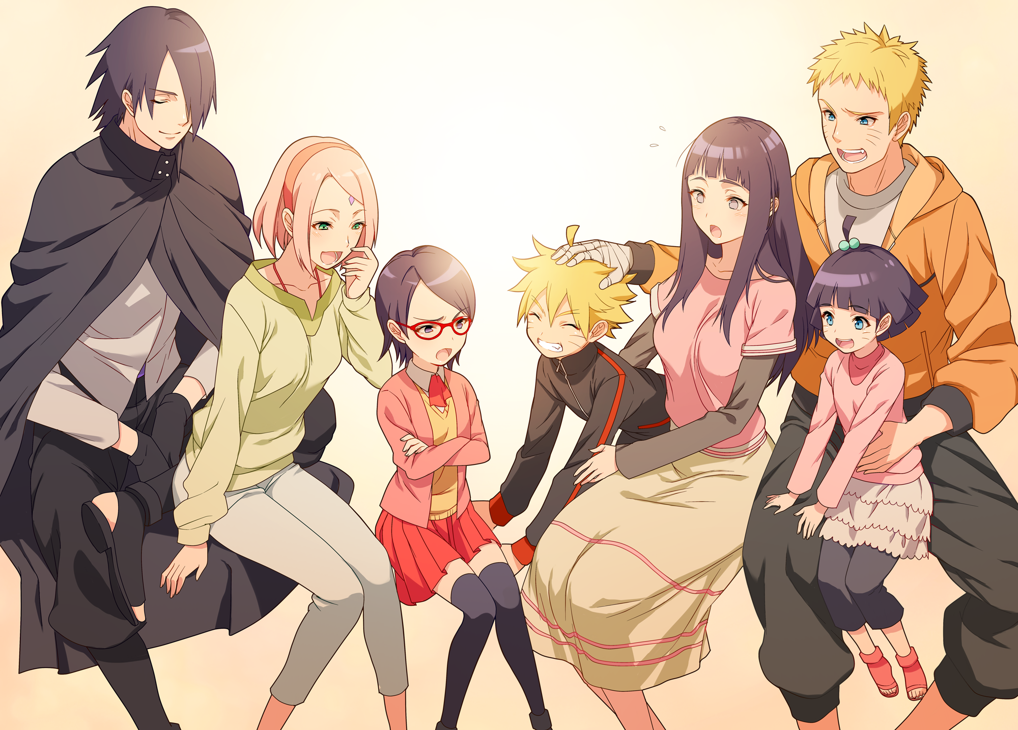 Naruto Family HD Wallpaper Legacy Continues by もり苔 (pixiv)