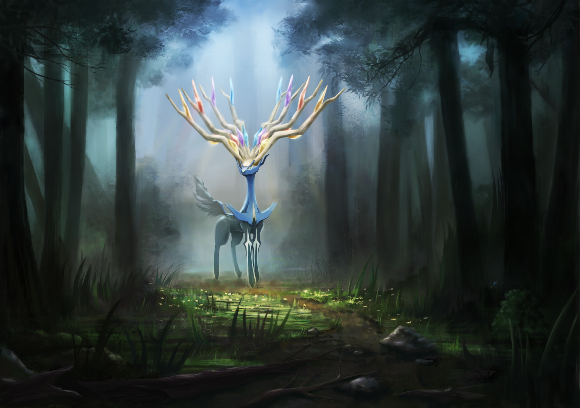 Majestic Xerneas HD Pokémon Wallpaper