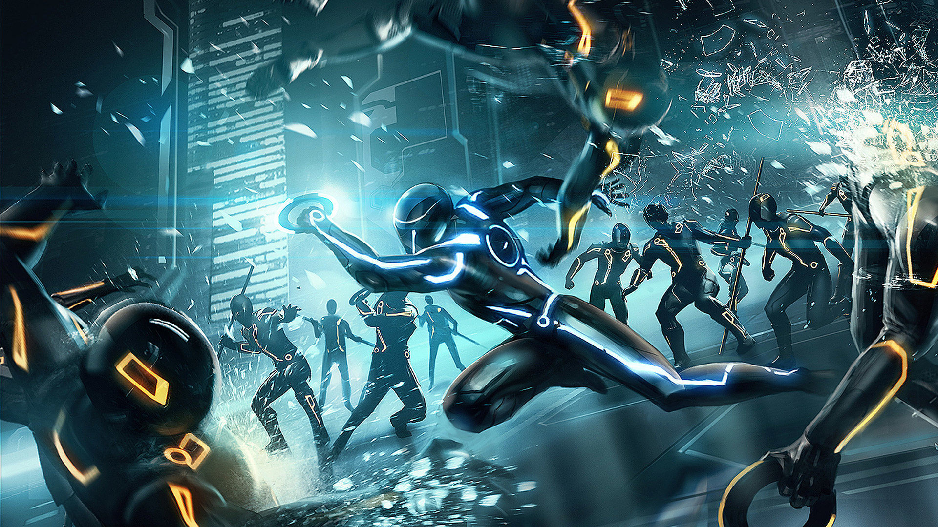 Tron Evolution Wallpaper HD Wallpaper Background Image