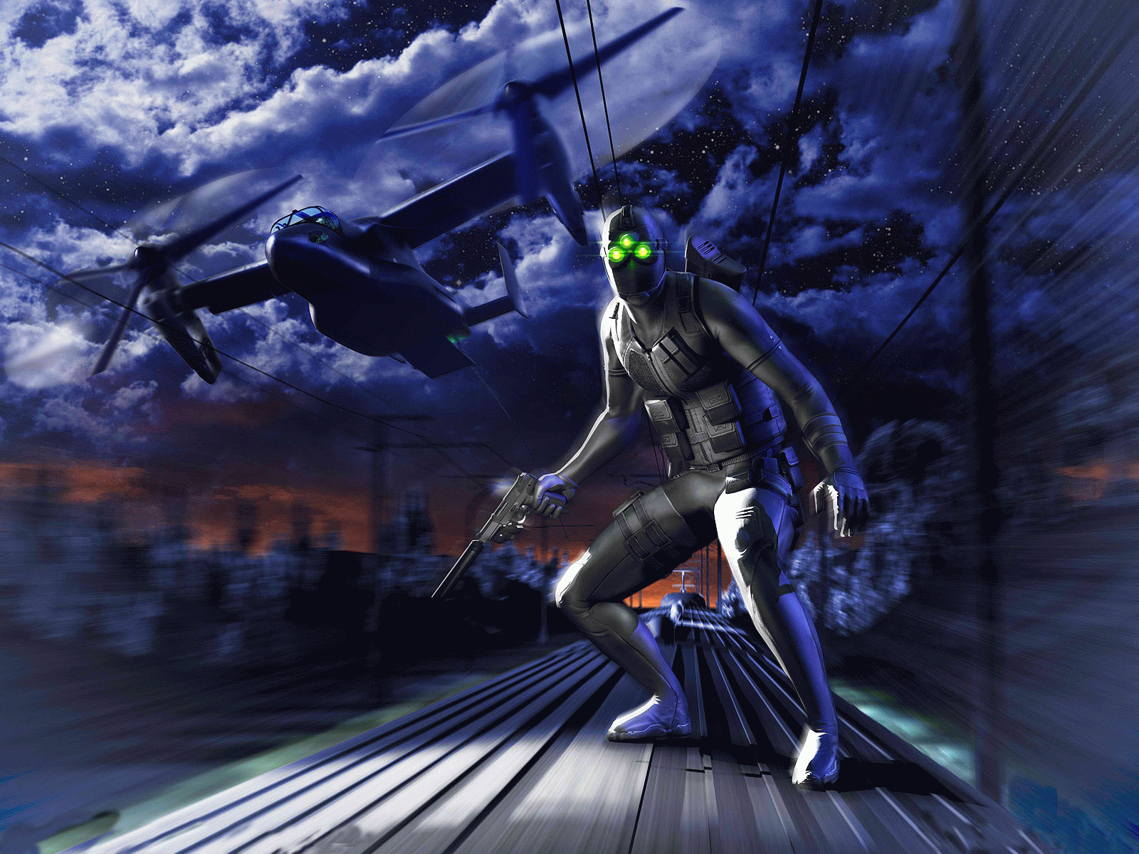 Tom Clancy's Splinter Cell Pandora Tomorrow Wallpaper and Background