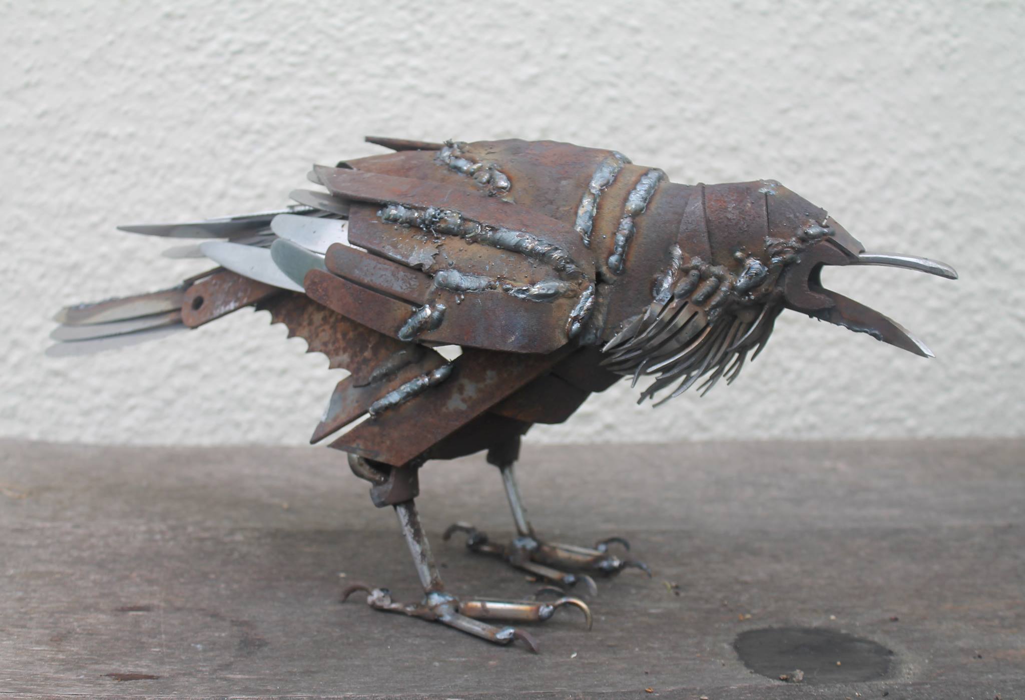 scrap metal art by John Brown