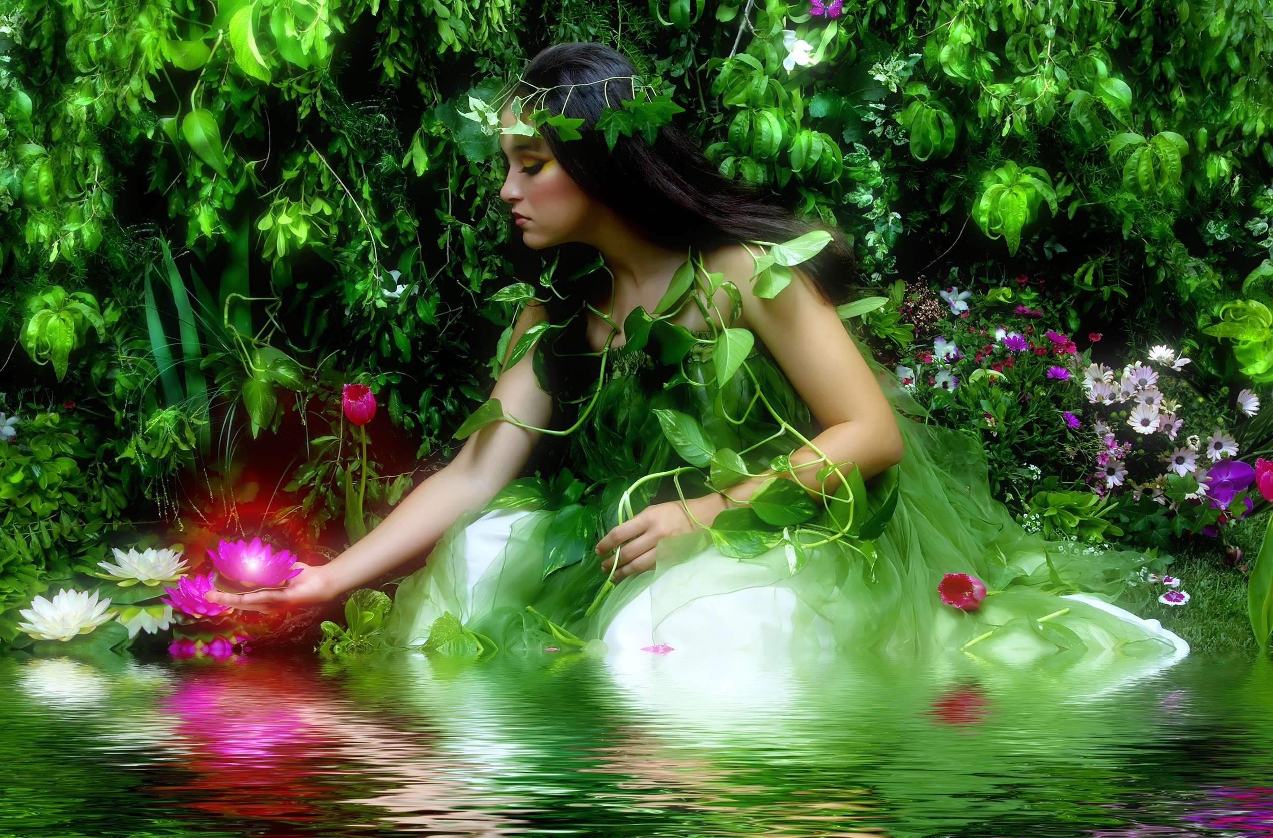 Spring Fairy HD Wallpaper Background Image 2500x1647