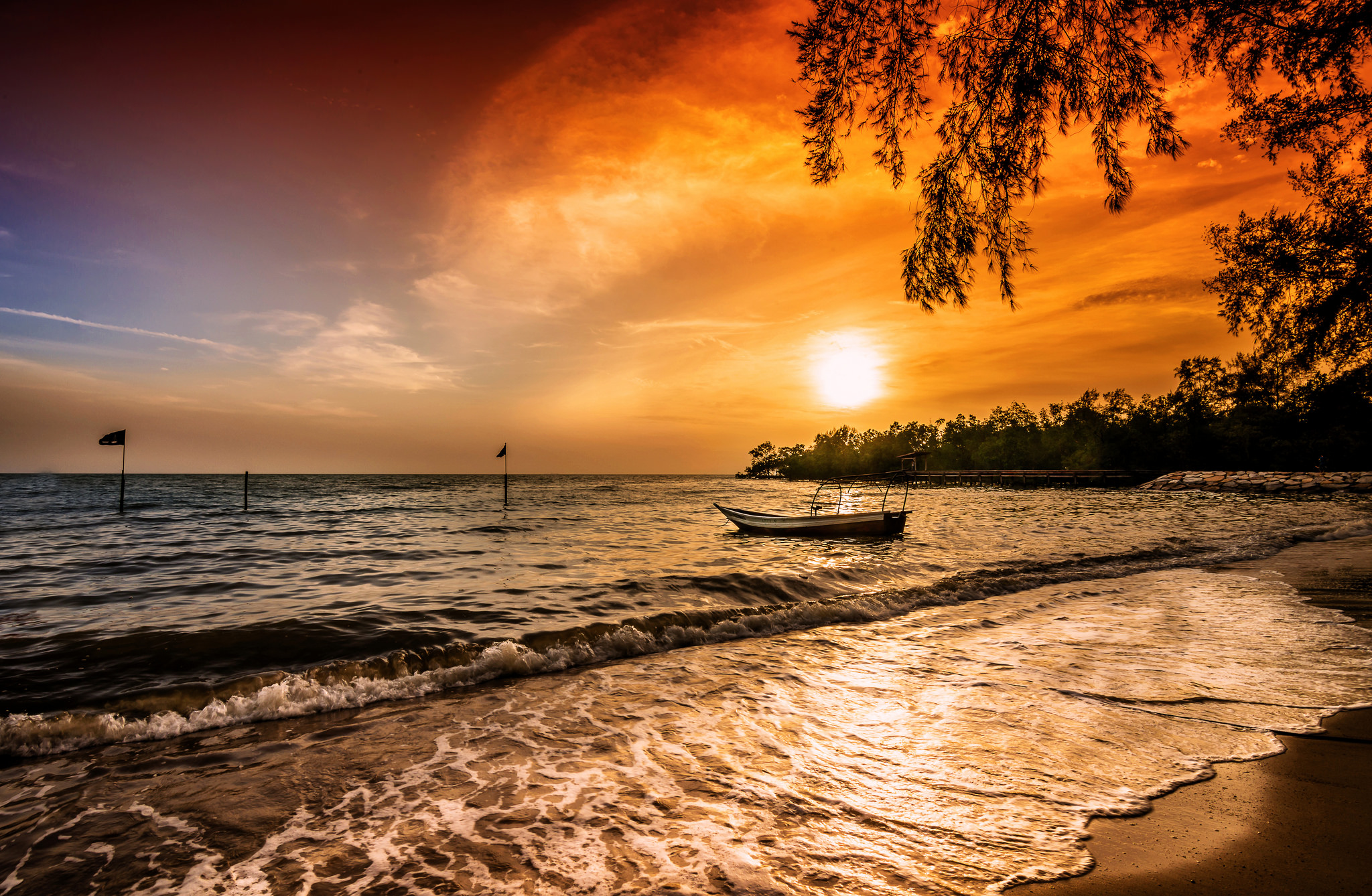 Beach Sunset Fondo de pantalla HD Fondo de Escritorio 2048x1338 ID696337 Wallpaper Abyss