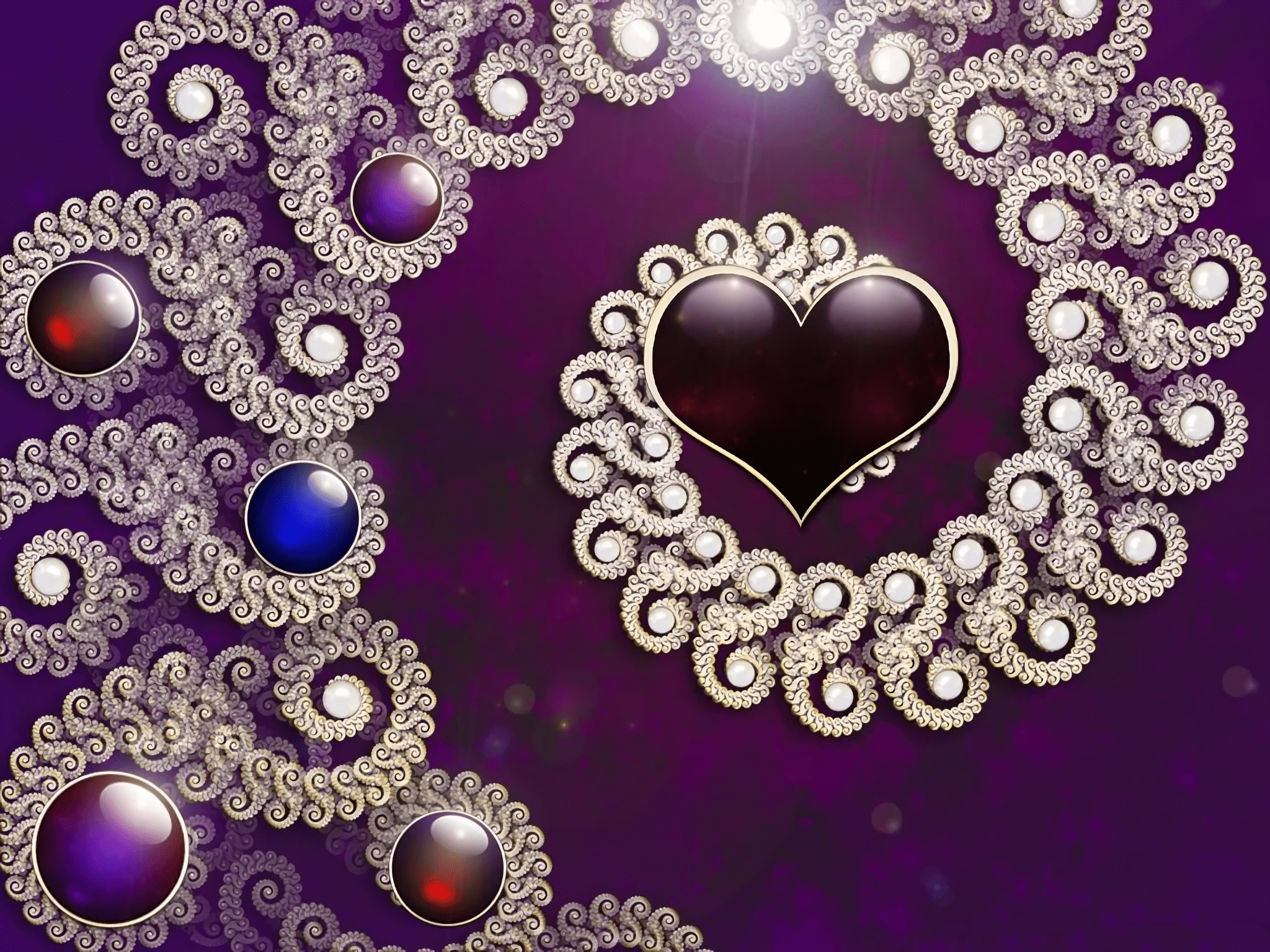 Abstract Heart Design HD Wallpaper Background Image 2048x1536 ID