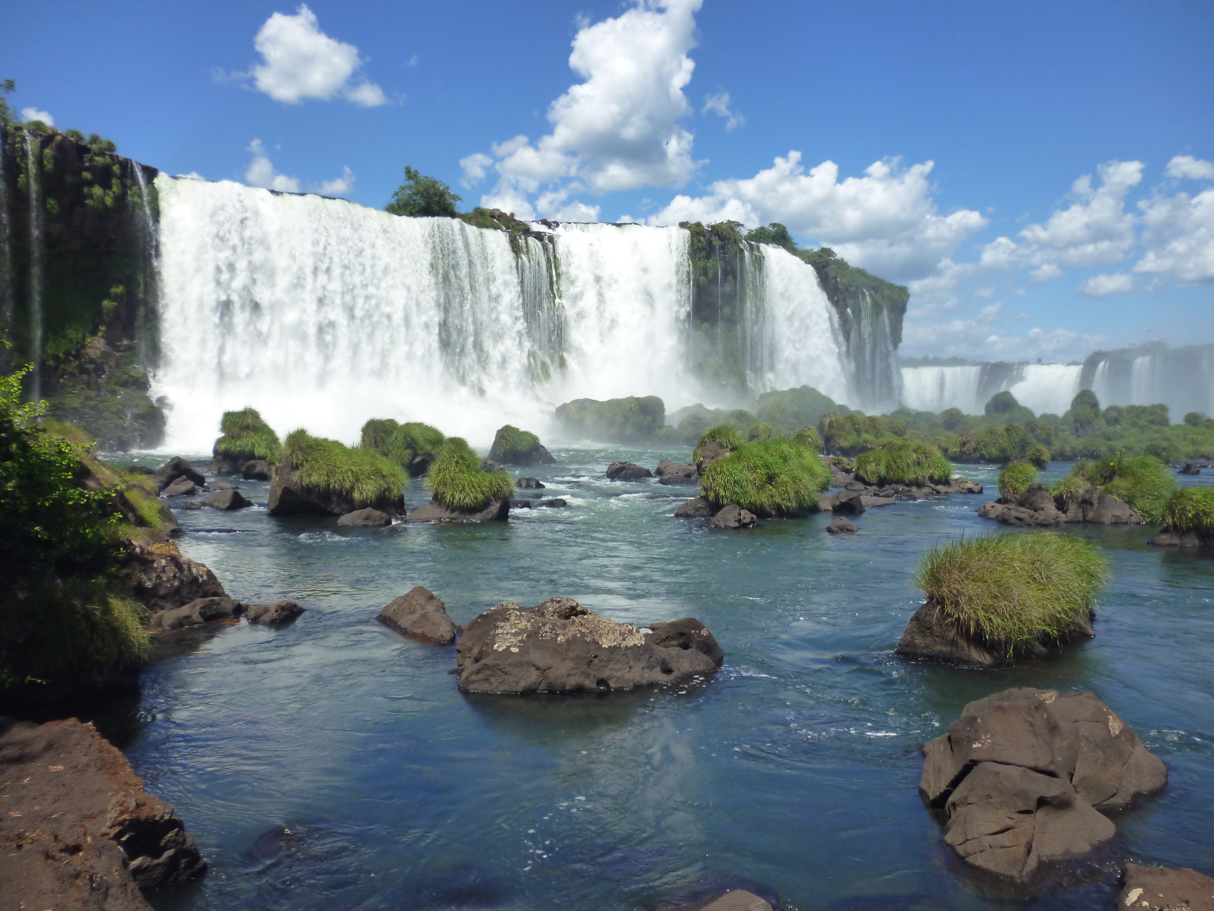 A view from brazils iguazu falls one of the worlds largest