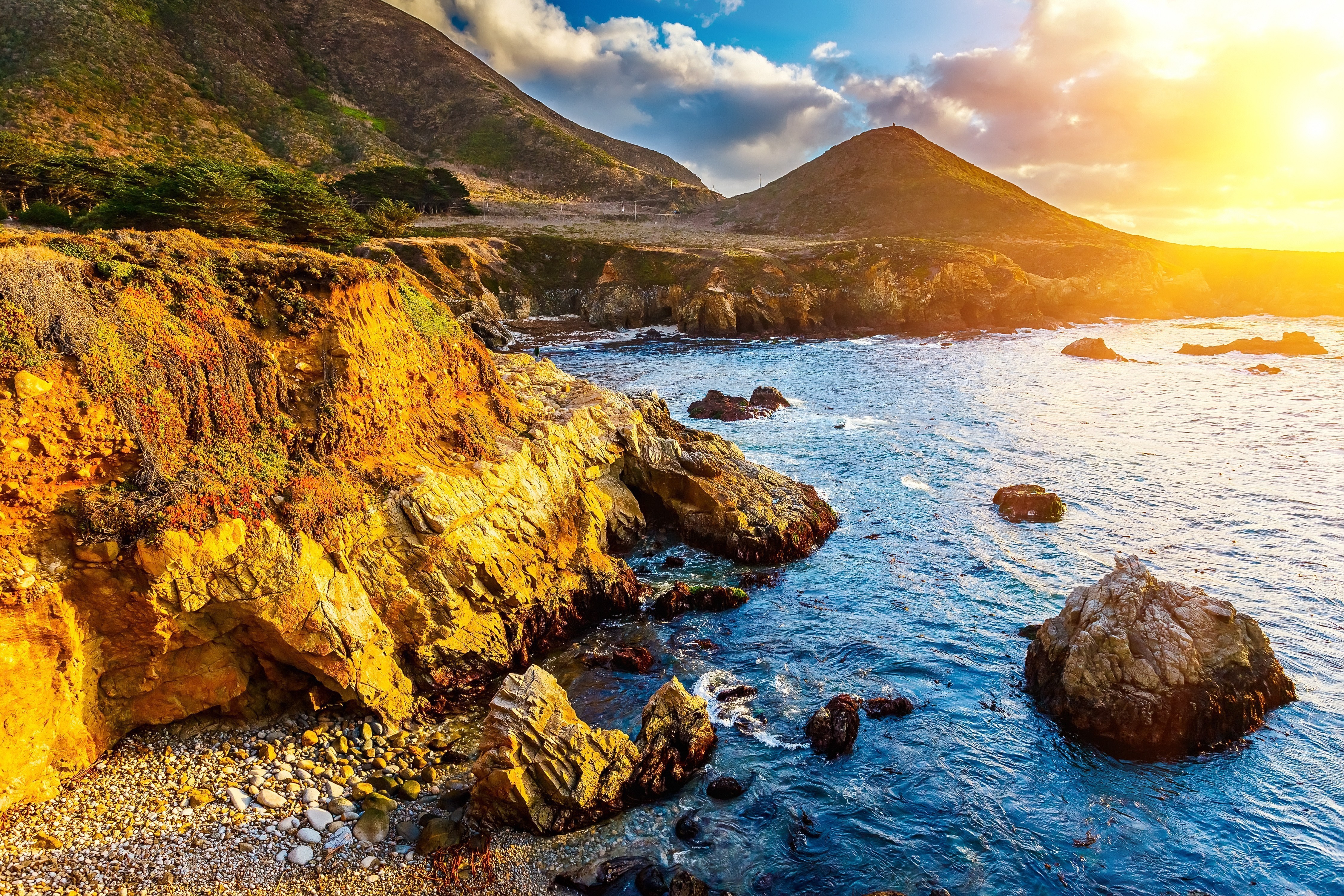 California Coast 4k Ultra HD Wallpaper Background Image 4500x3000