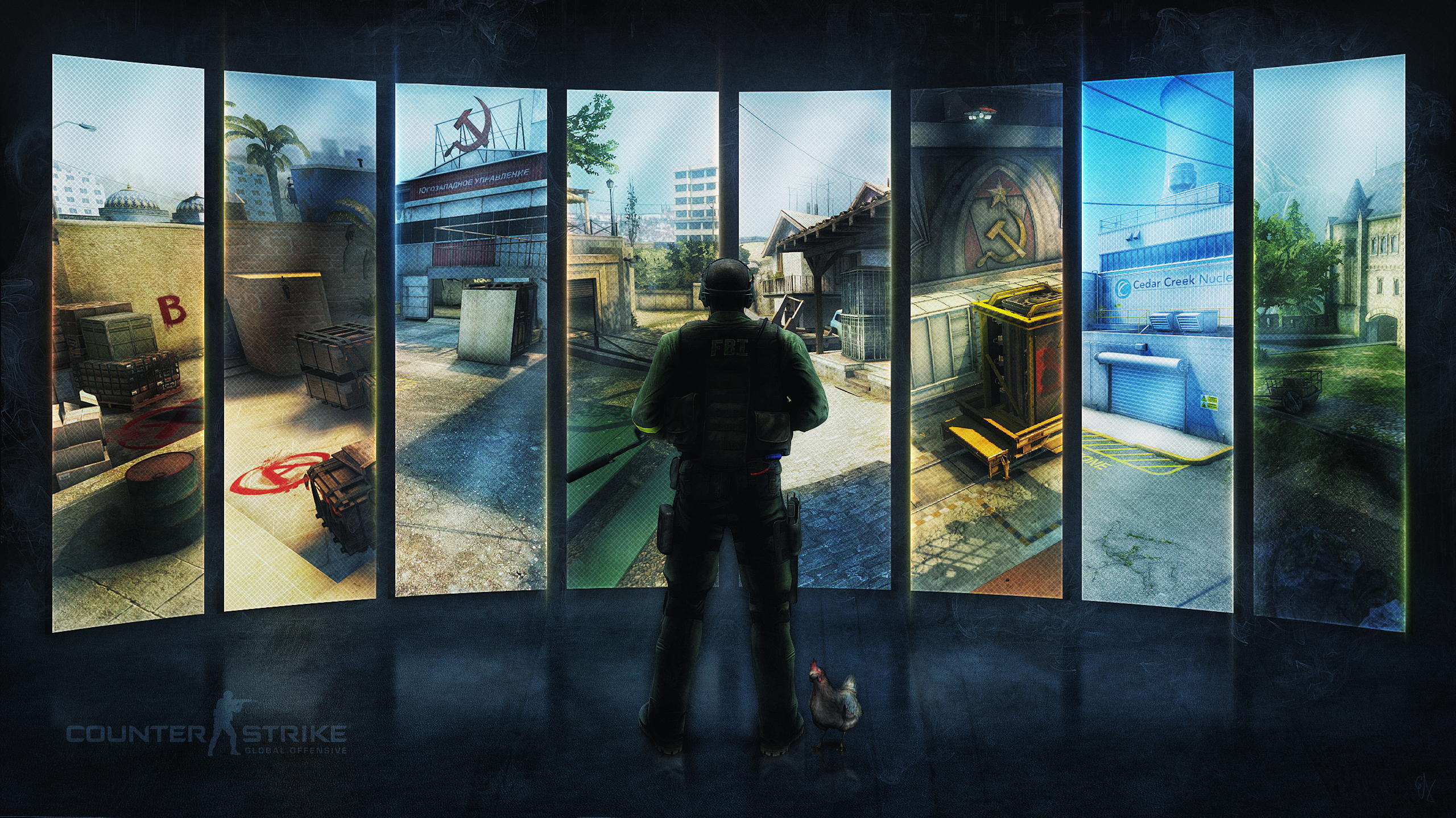 CSGO Maps on Screen Papel de Parede HD Plano de Fundo 2560x1440 ID736302 Wallpaper Abyss