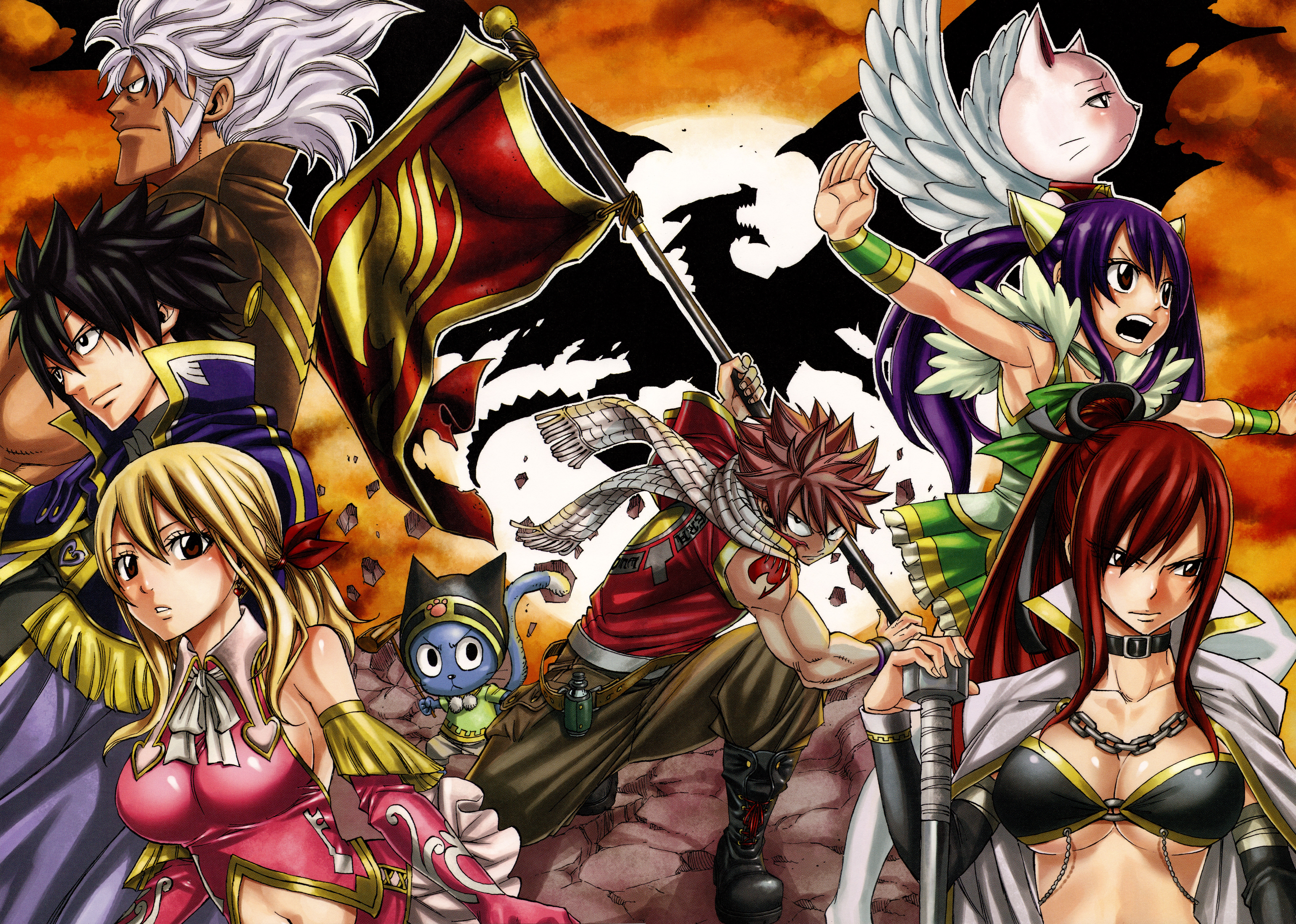 Fairy Tail 4k Ultra HD Wallpaper Background Image