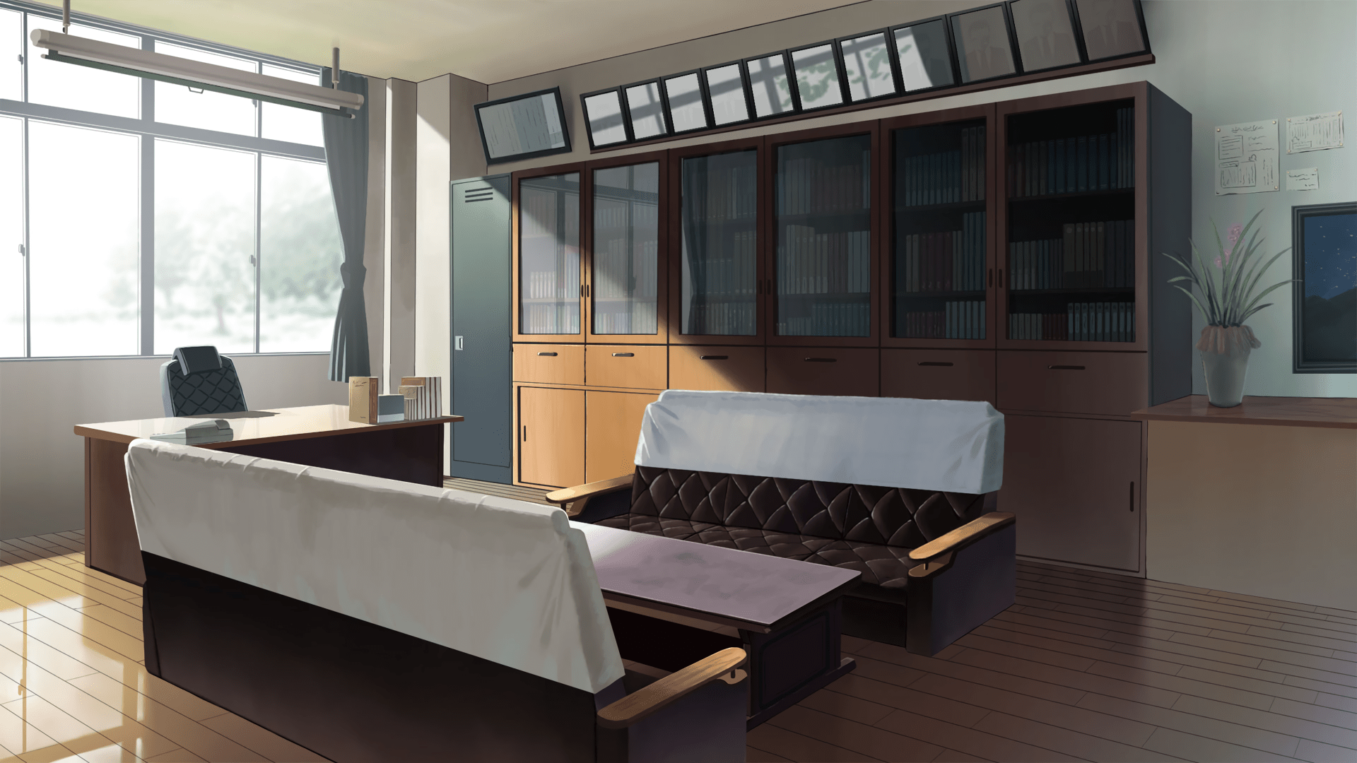 Serene Anime Room HD Wallpaper by Renatus·Z
