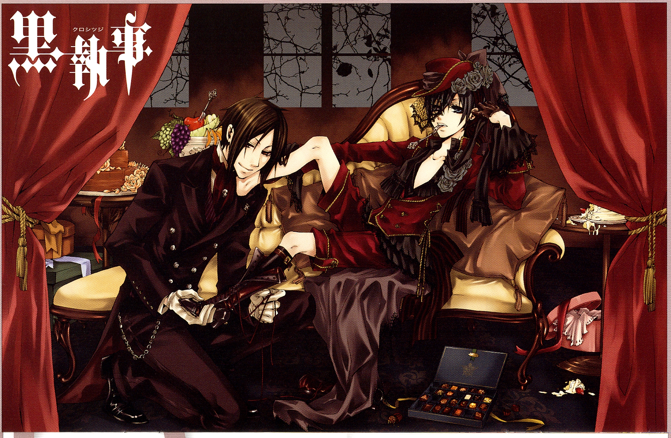 Gothic Elegance Black Butler Dark Anime HD Wallpaper