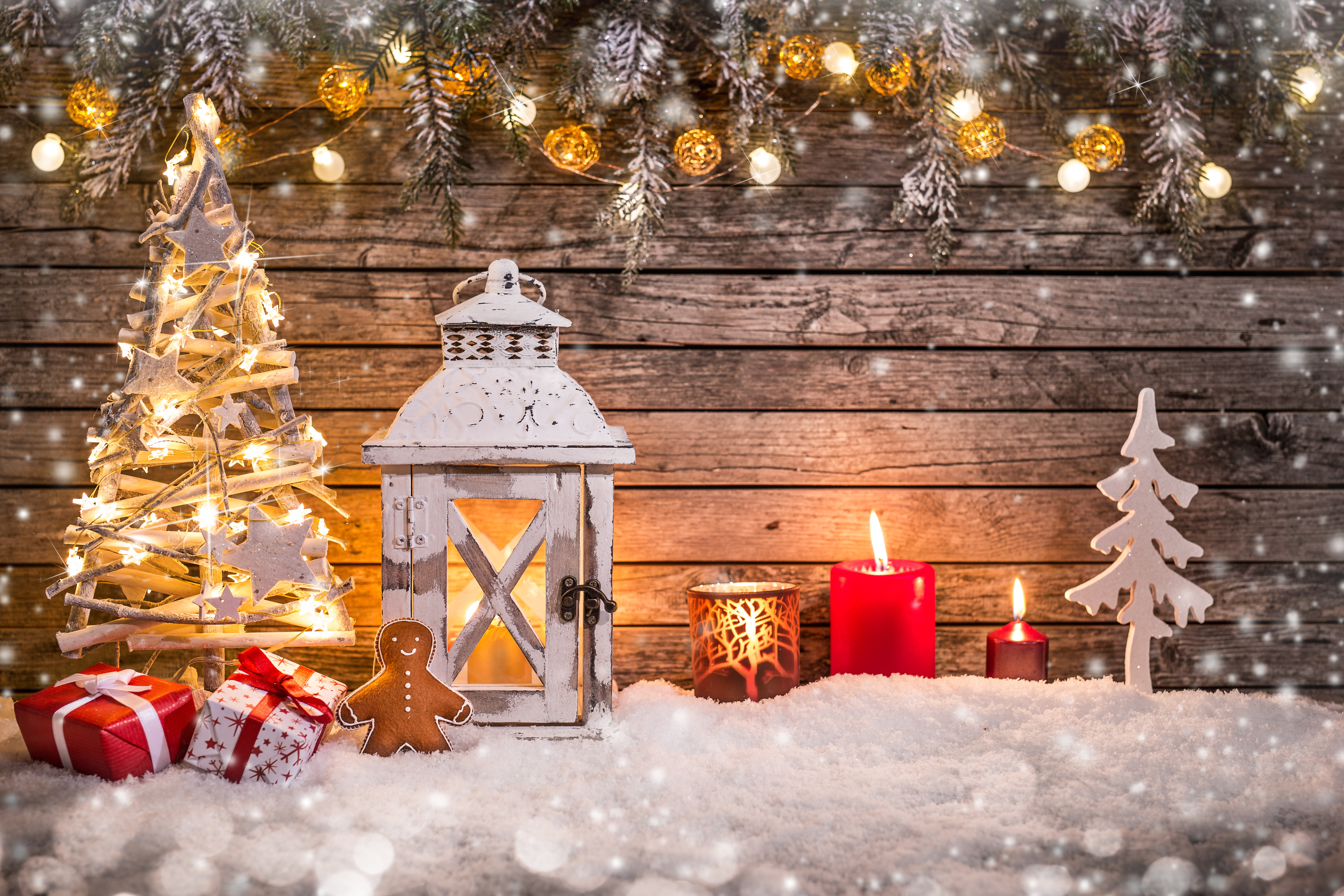 Weihnachten 4k Ultra HD Wallpaper Hintergrund 5472x3648