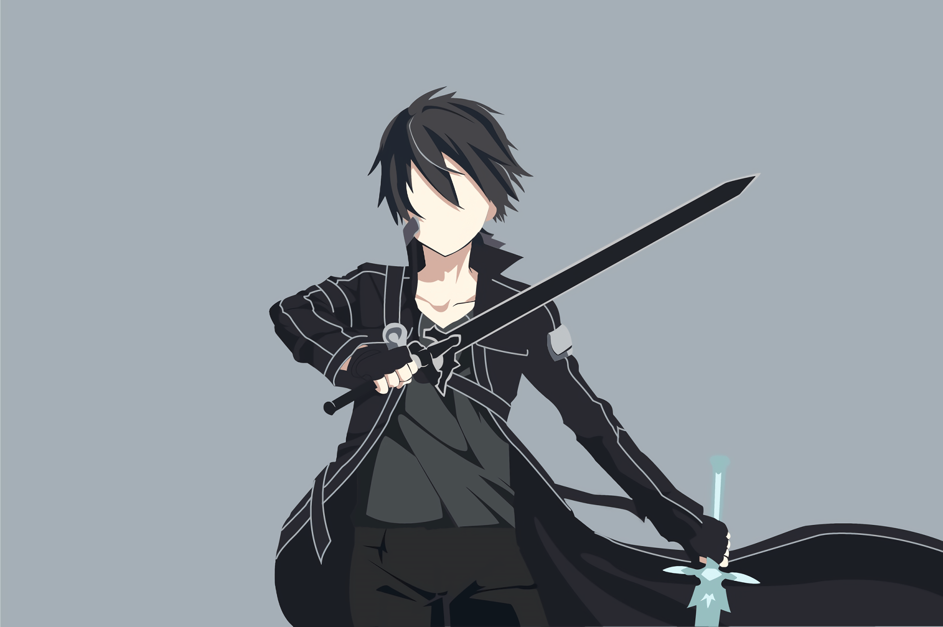 Minimalist Kirito HD Wallpaper Sword Art Online