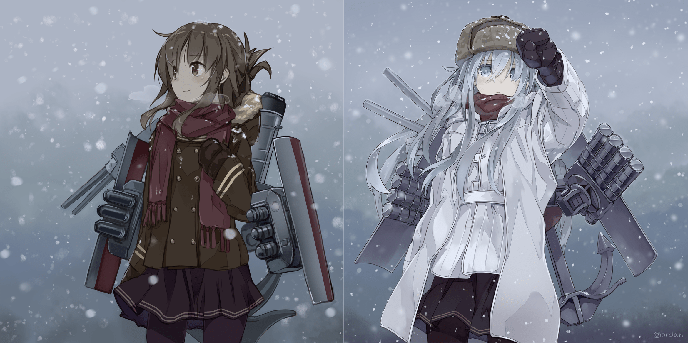 kancolle winter 2023 Kantai Collection HD Wallpaper Background Image 2340x1169 ID