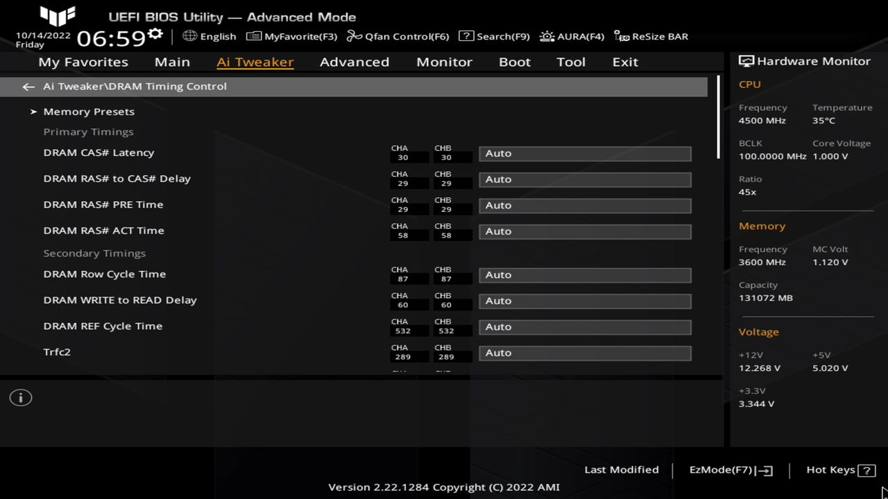 Asus TUF B650MPLUS WIFI BIOS Screenshots