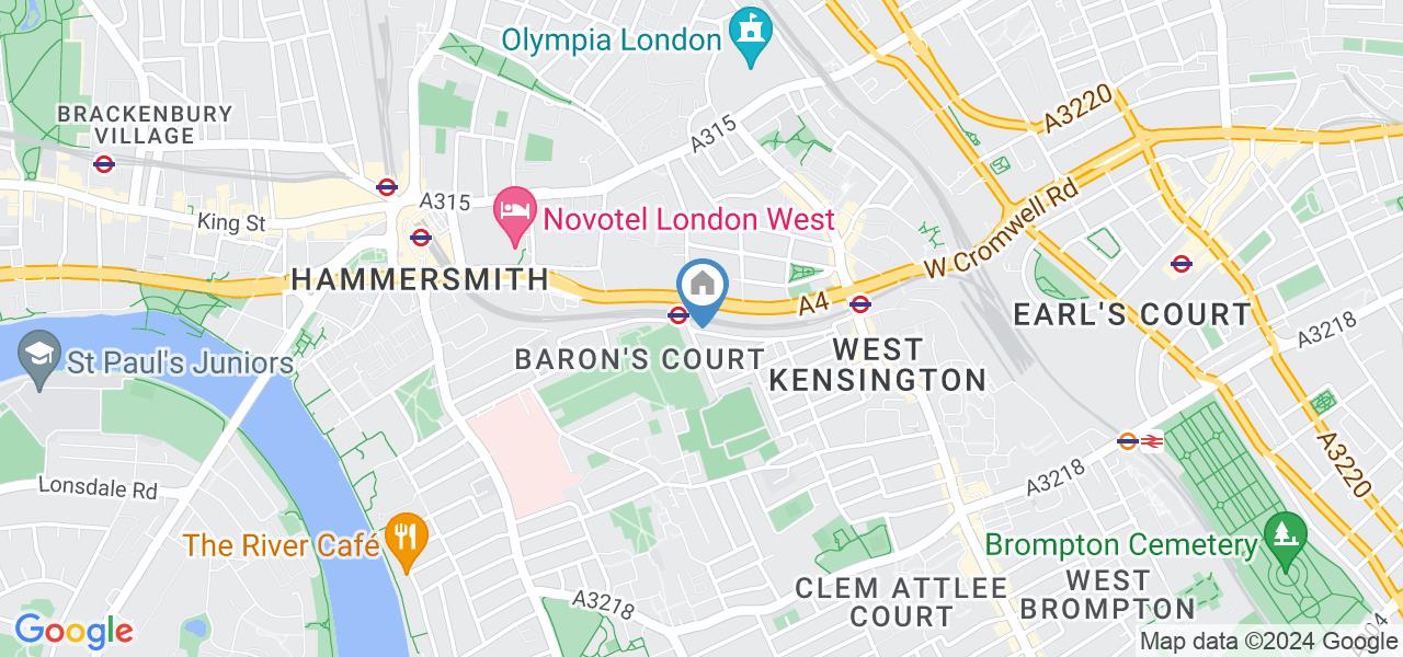 London Studio Flat, Barons Court Road, W14 To Rent Now for £1,300.