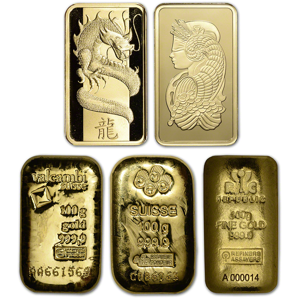 100 gram Gold Bar Random Brand Secondary Market 999.9 Fine eBay