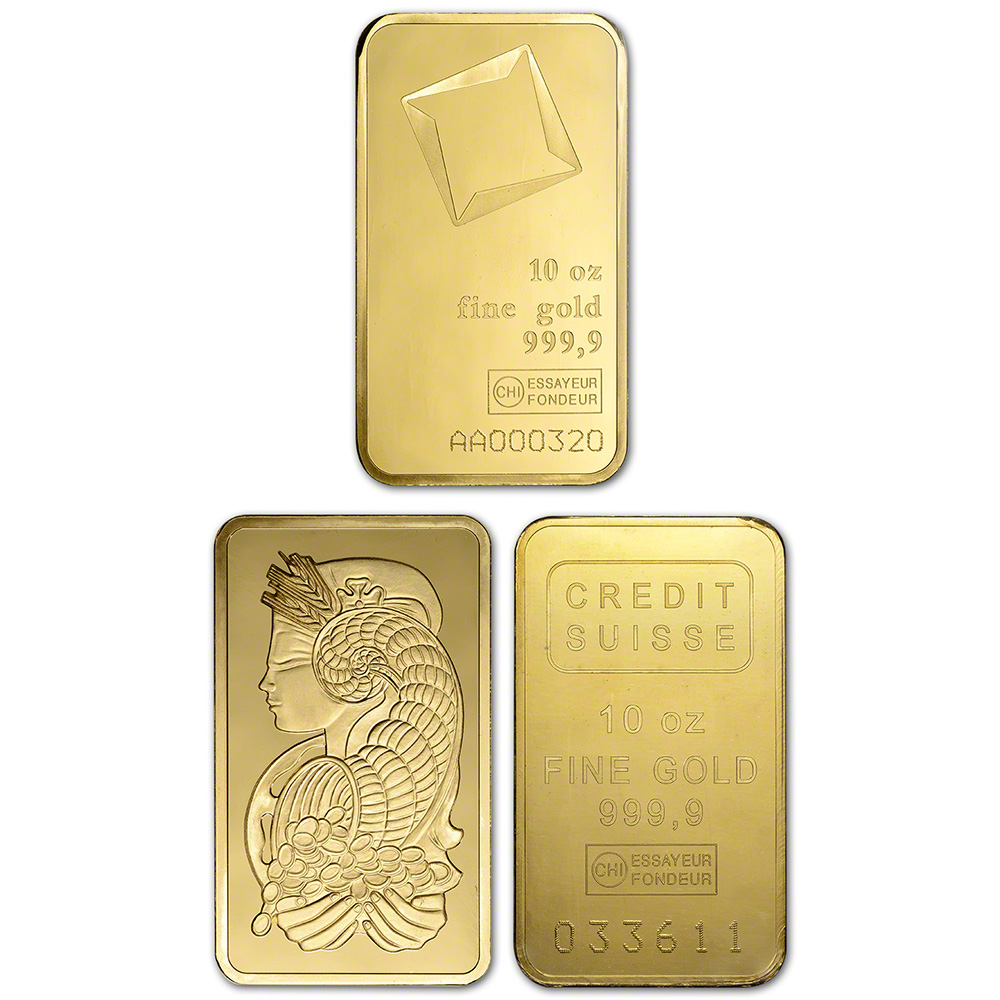 10 oz Gold Bar Random Brand Secondary Market 999.9 Fine eBay