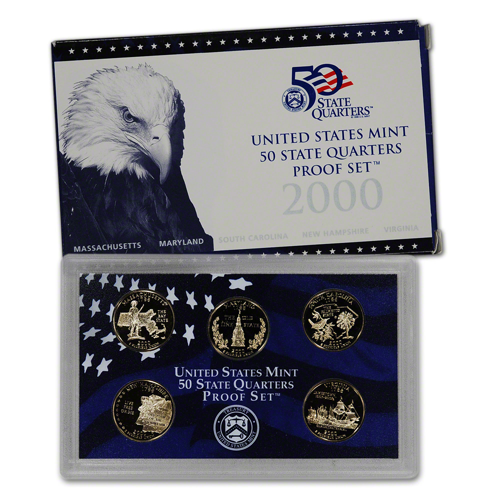 2000 United States Mint 50 State Quarters Proof Set™ eBay