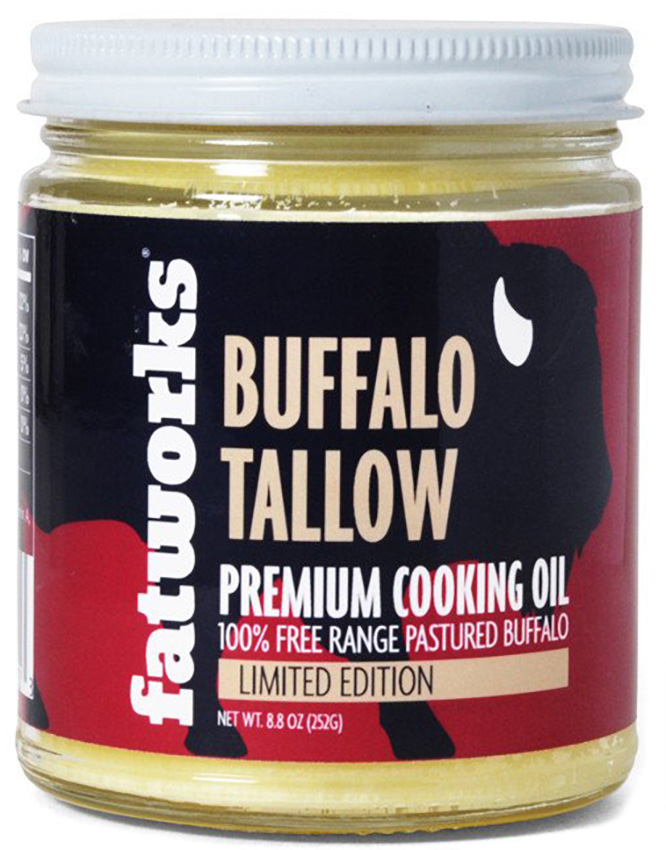8.8 oz GrassFed Buffalo Pure Tallow by Fatworks Wild Mountain Paleo Market