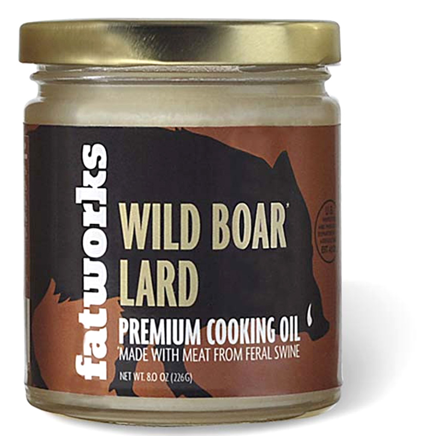 8 oz Wild Boar Lard Premium Cooking Oil by Fatworks Wild Mountain