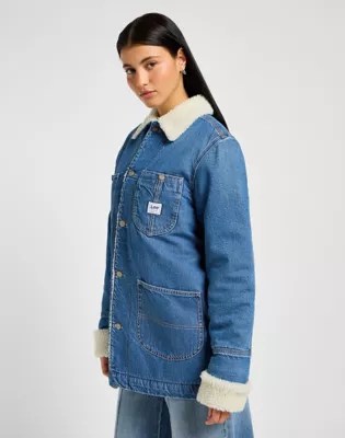 Sherpa Lined Chore Jacket Women'sDenim Jassen Lee®