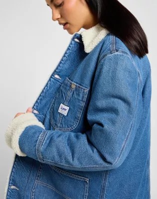 Sherpa Lined Chore Jacket Women'sDenim Jassen Lee®