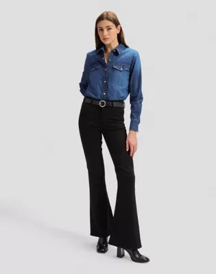 Breese | Women - Jeans | Black Rinse | Lee | United Kingdom