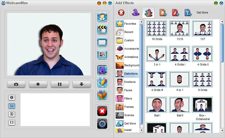 WebcamMax 8.0.7.8. Increíbles efectos para tu cámara web