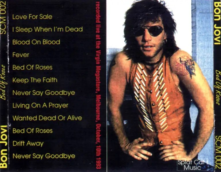 Bon Jovi Bed Of Roses (Live At Virgin Megastores) (1993) METAL JUKEBOX