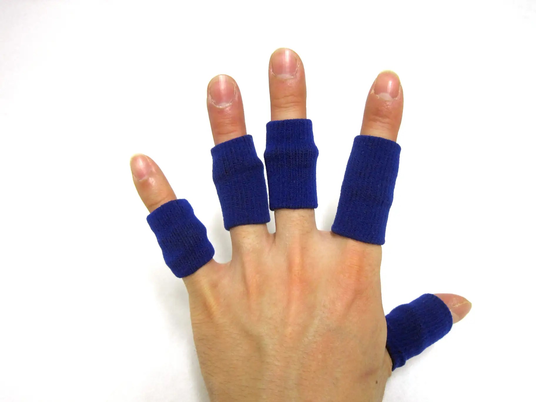 New 10p Elastic Neoprene Finger Protective Sleeves Finger Guard Gears