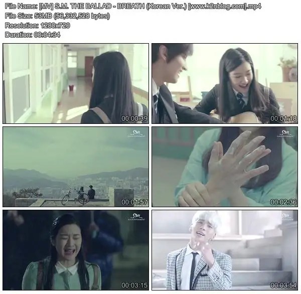 Download [MV] S.M. THE BALLAD (Jonghyun & Taeyeon) Breath (Korean Version) [HD 720p Youtube]