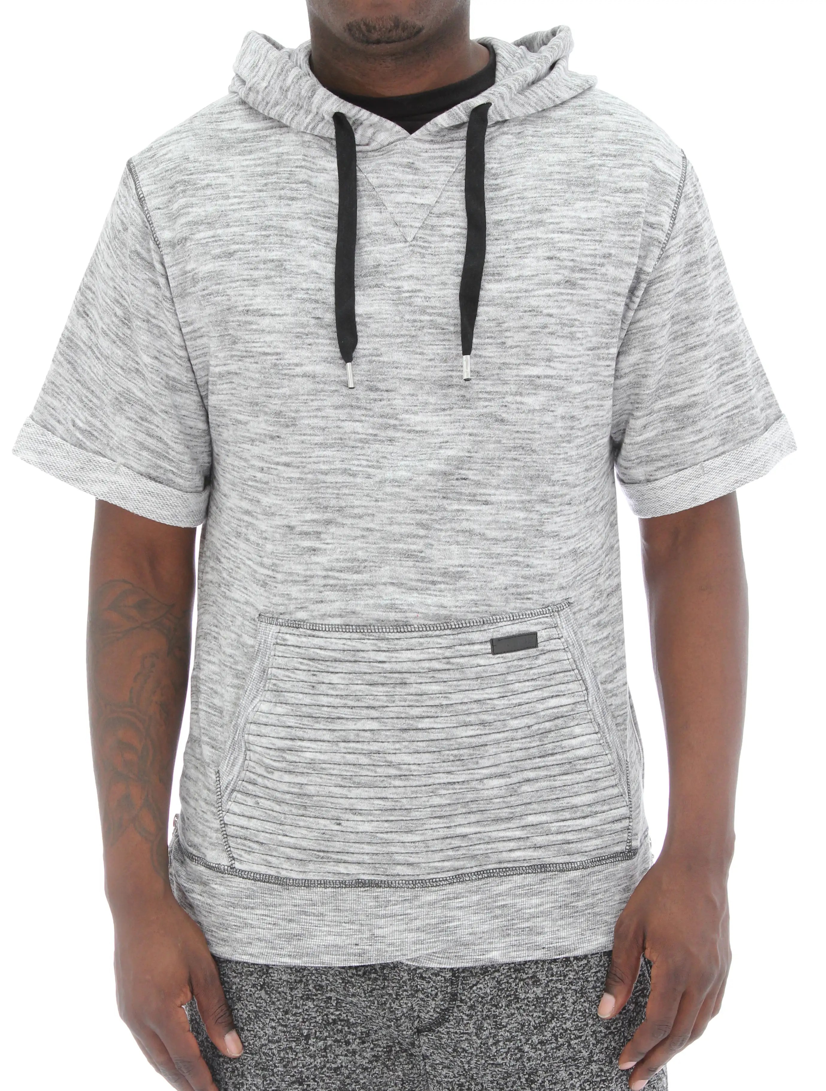 WT02 Men's French Terry Size Zippers Short Sleeve Hoodie eBay