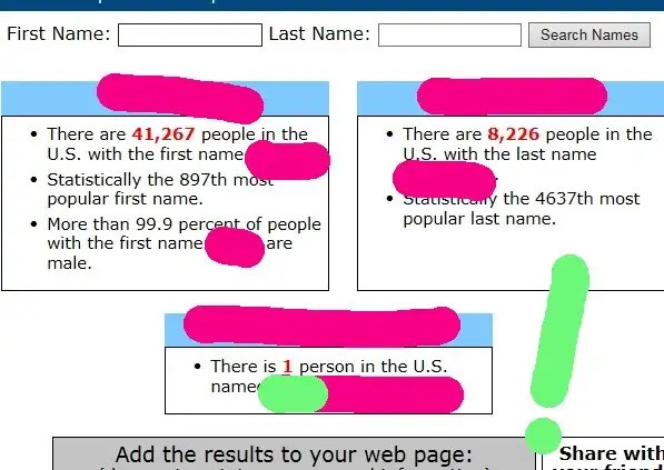 How many people in the U.S have your Name? Find Out Here