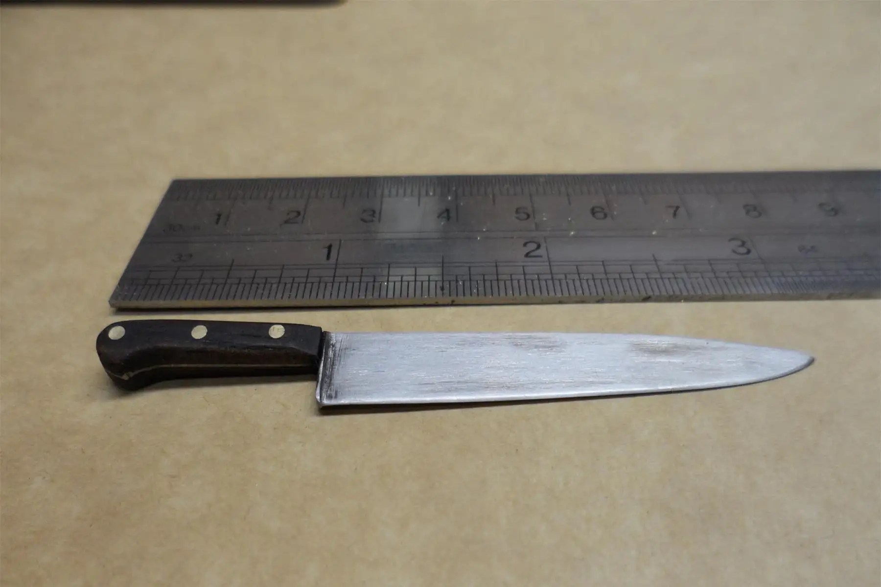 1/6 Custom/Scratchbuilt Michael Myers knife (stainless steel & wood)