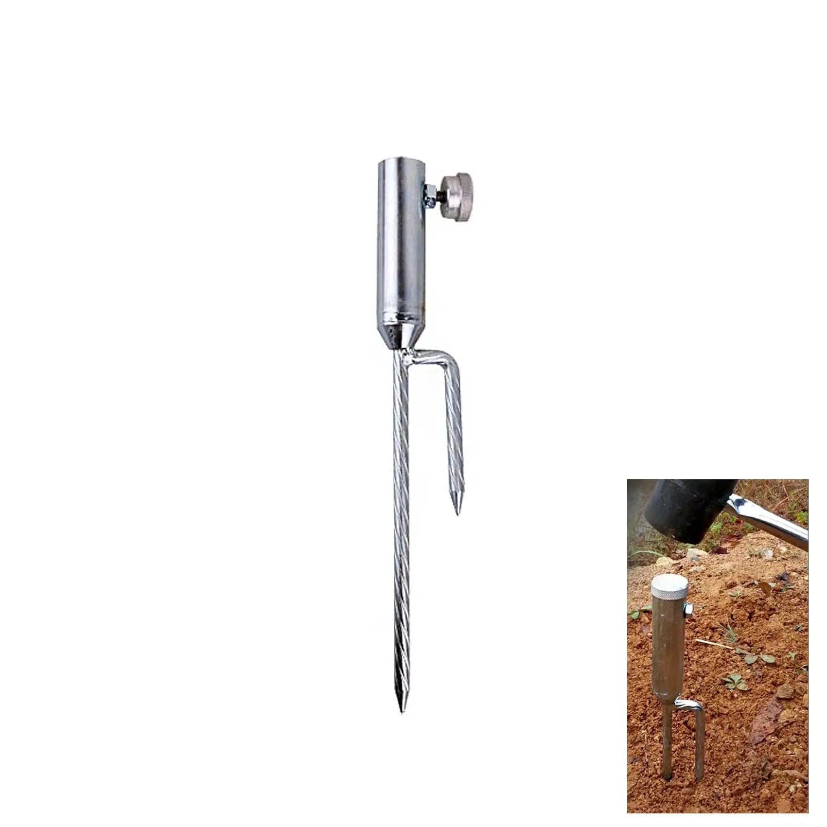 New Steel Fishing Umbrella Stand Holder Beach Parasol Sand Anchor