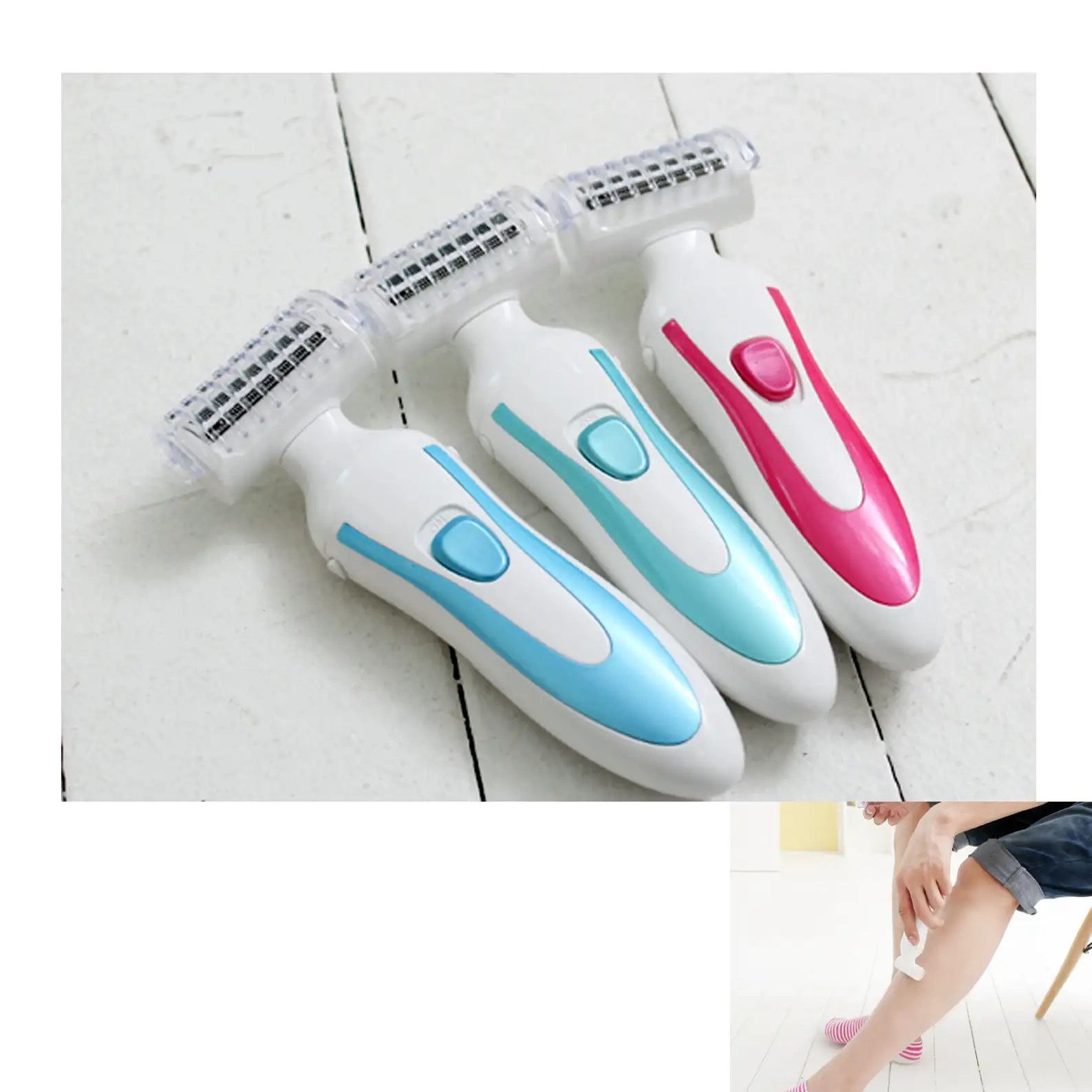 Portable Electric Women's Shaver Bikini Line Hair Remover Legs Body
