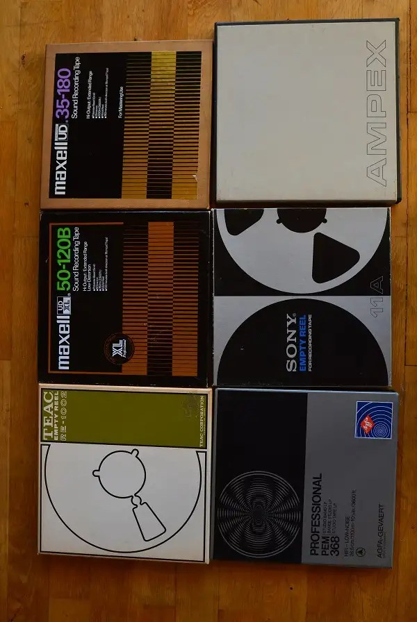 6 x Tonband auf NAB Alu Spulen 26,5cm Maxell Scotch BASF Revox eBay