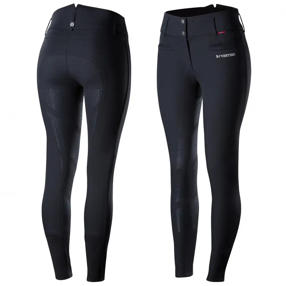 B Vertigo Tiffany Women's High Waist Silicone Full Seat Riding Breeches