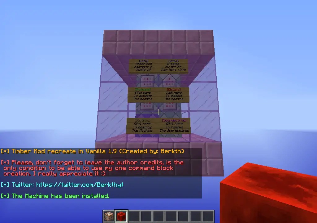 Timber Mod Vanilla One Command Creations