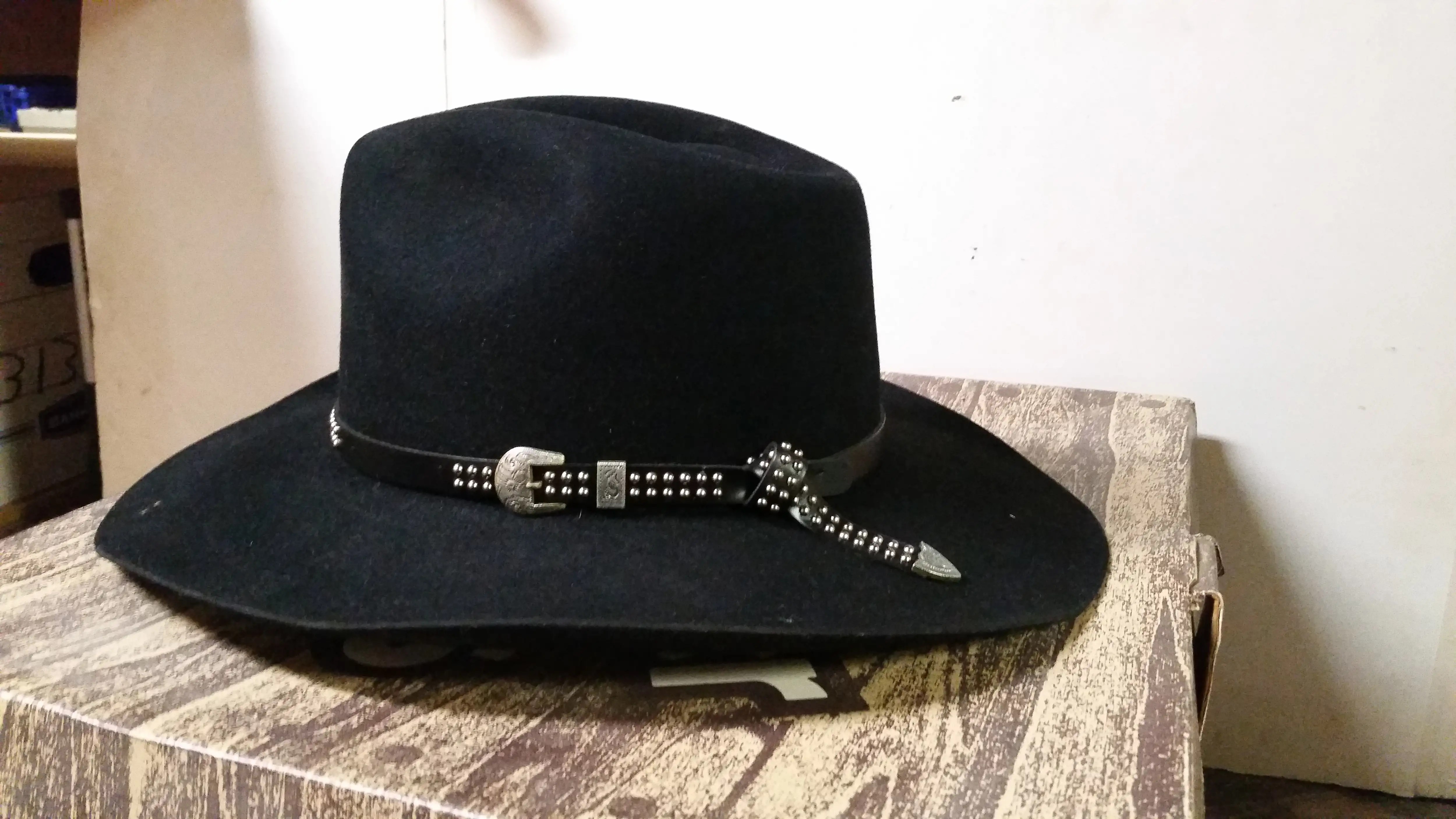Wrangler Western Cowboy Black Hat 7 1/8 W87462770 eBay