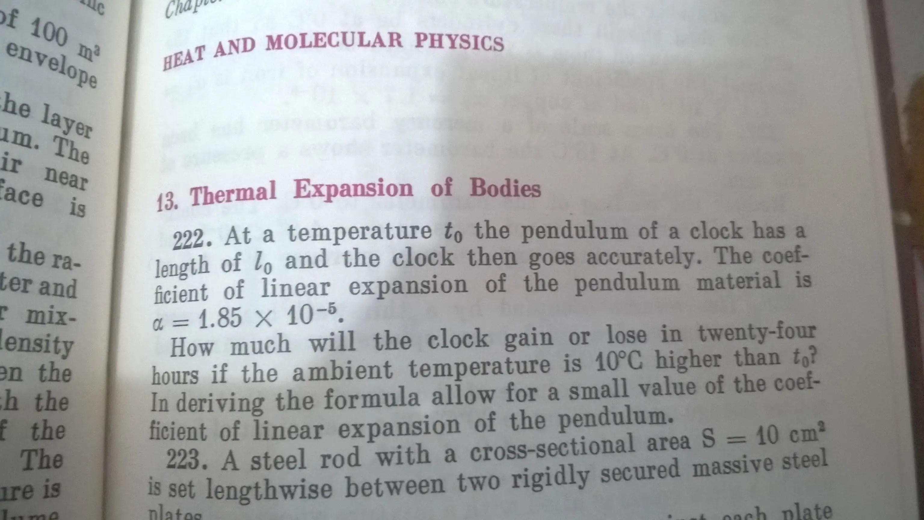homework and exercises how is a pendulum clock's time and the time