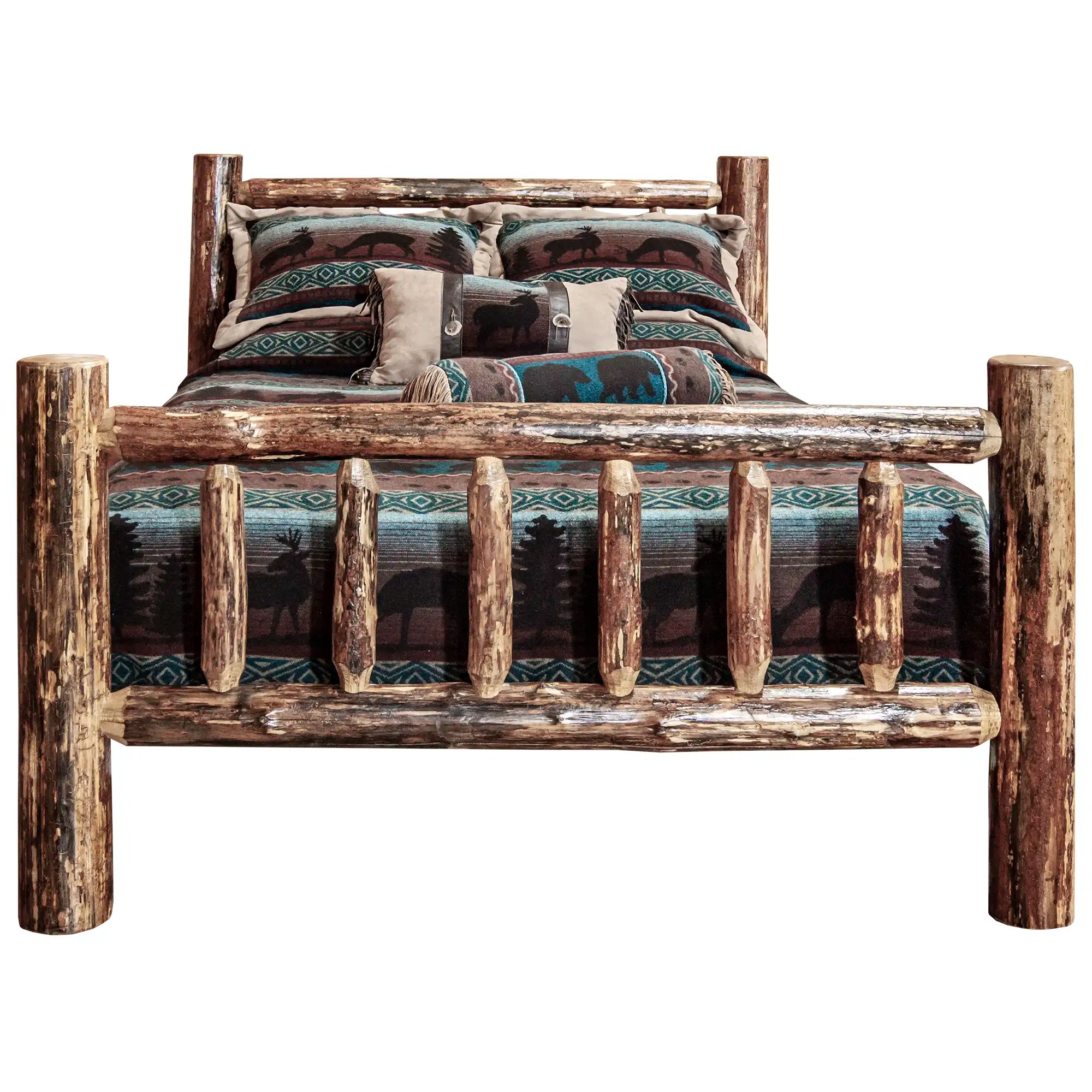 Montana Glacier Country Eastern King Bed With Stained And Lacquered