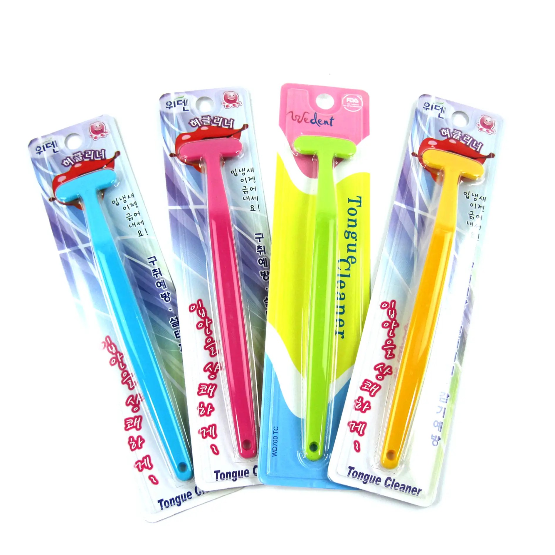 Portable Hygienic Dental Tongue Cleaner Oral Care Coated Tongue Scraper