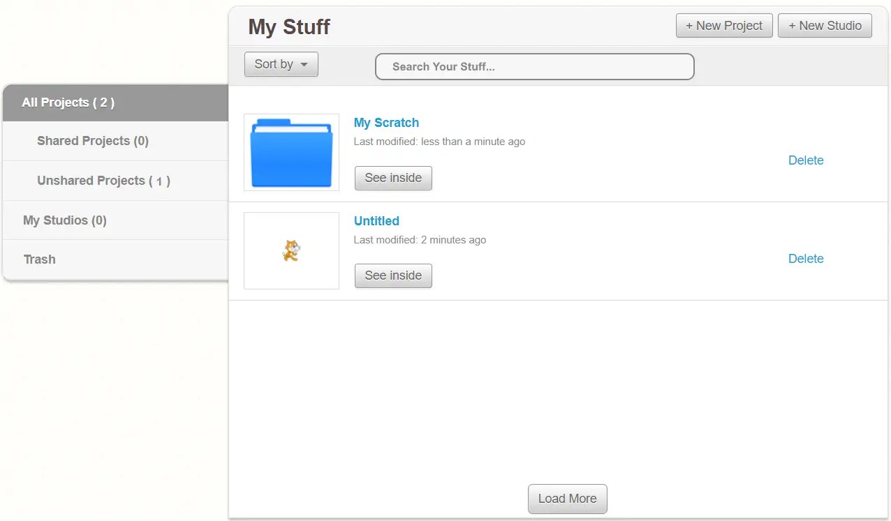 Organize Projects Into Folders Discuss Scratch