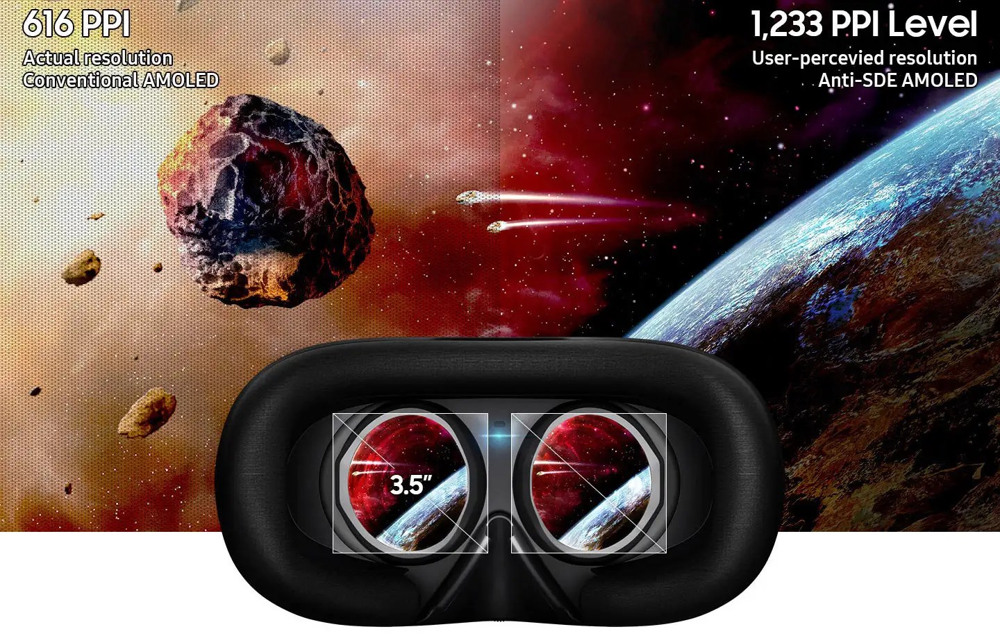 New Samsung VR headset revealed No screen door effect? Virtual