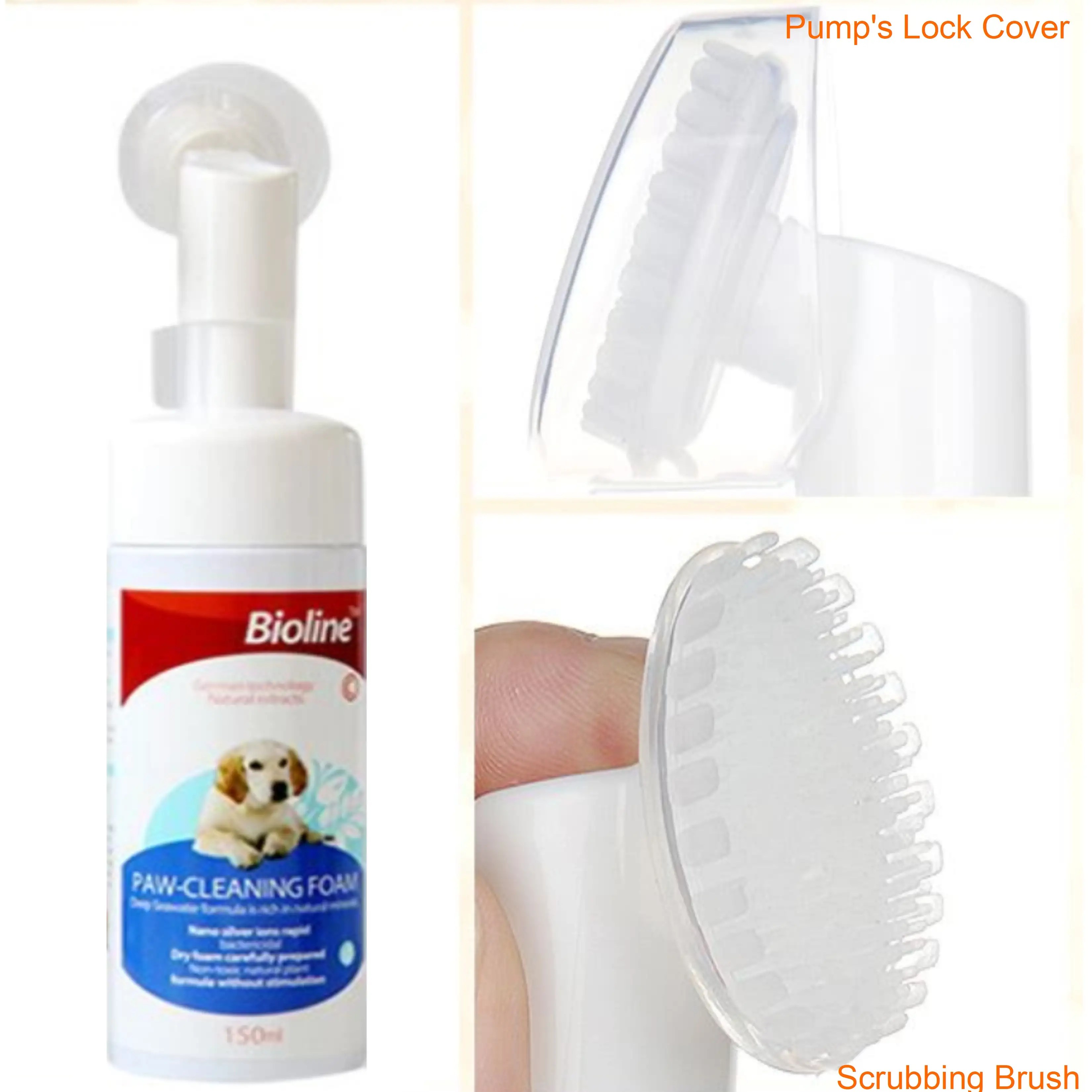 Dog Paw Cleaning Dry Foam Deep Seawater Formula / Aloe Vera Cleanse