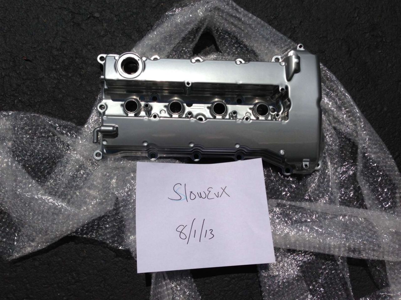 FS Chrome powder coated Evo X valve cover Mitsubishi Lancer